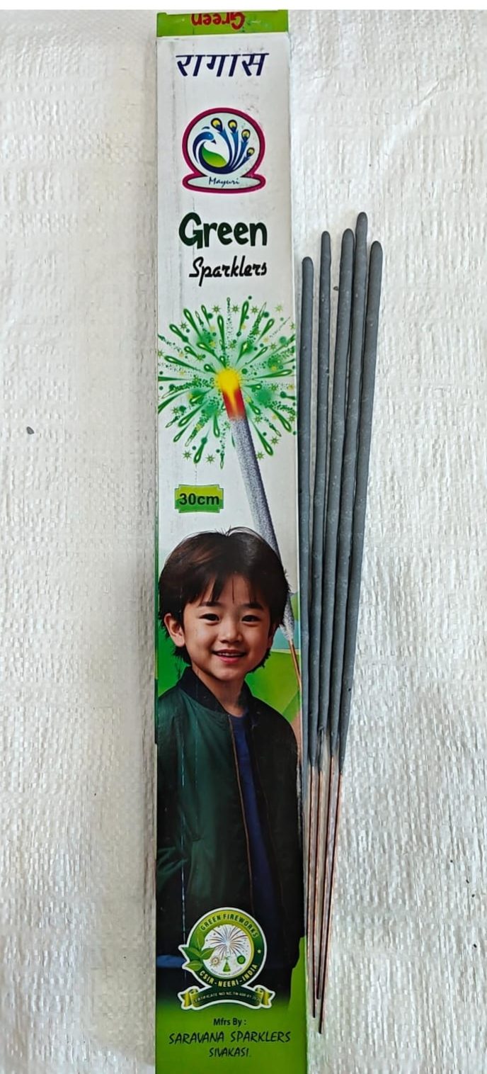 30 cm Green Sparklers
